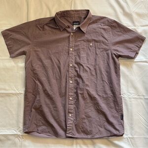 Patagonia Shirt Men’s XL Organic Cotton Red Button Up Short Sleeve Casual Pocket